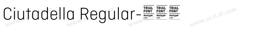Ciutadella Regular字体转换